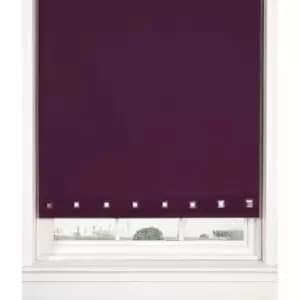 Emma Barclay Roller Blinds Square Eyelet 60 x 165cm Aubergine