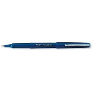 Pilot Fineliner Pen Medium 1.2mm Tip 0.4mm Line Blue Pack of 12