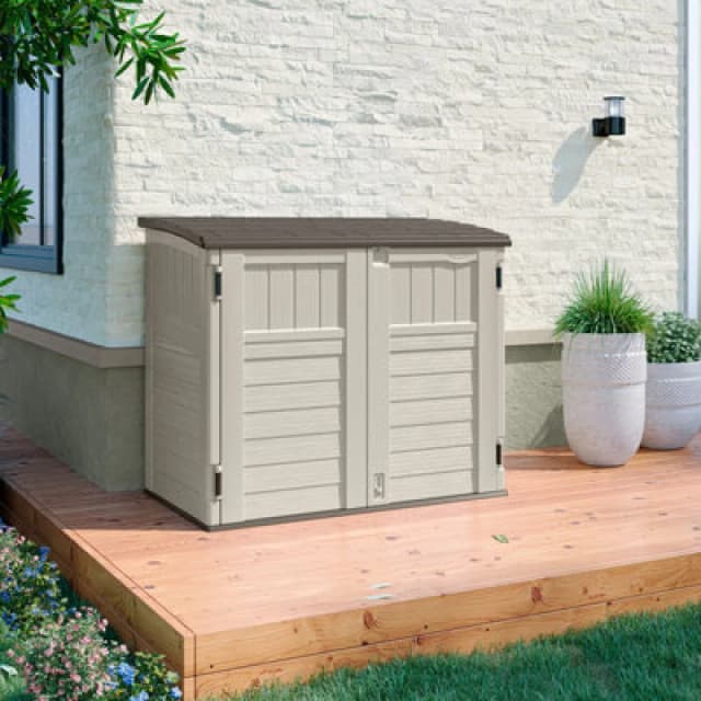SUNCAST Suncast Stow-Away Store - Vanilla BMS2500