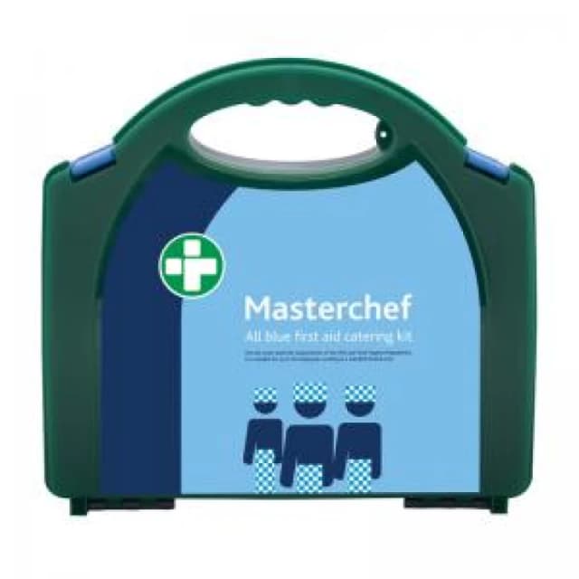Masterchef 50 Person All Blue Catering Kit In Aura Box Green 550X320X550mm