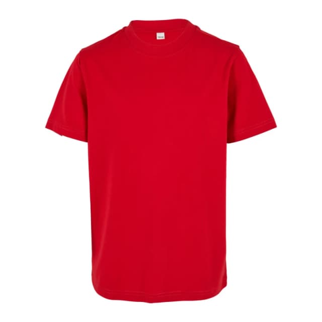Build Your Brand Basic T-Shirt in Scarlet Size: 4-6 Years Scarlet Unisex 4-6 Years