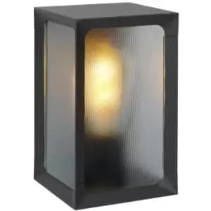 Lucide CAGE - Wall Lantern Light Outdoor - LED - 1xE27 - IP44 - Anthracite