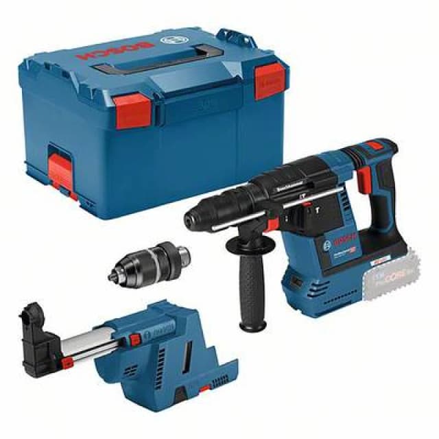 Bosch Professional Bosch Professional GBH 18V-26F + GDE SDS-Plus-Cordless hammer drill 18 V Li-ion w/o battery, w/o charger, incl. case 061191000K