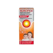 Nurofen for Children 3 months - 9 years Ibuprofen Oral Suspension Strawberry 100ml