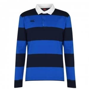 Canterbury Long Sleeve Retro Jersey Mens - Blue