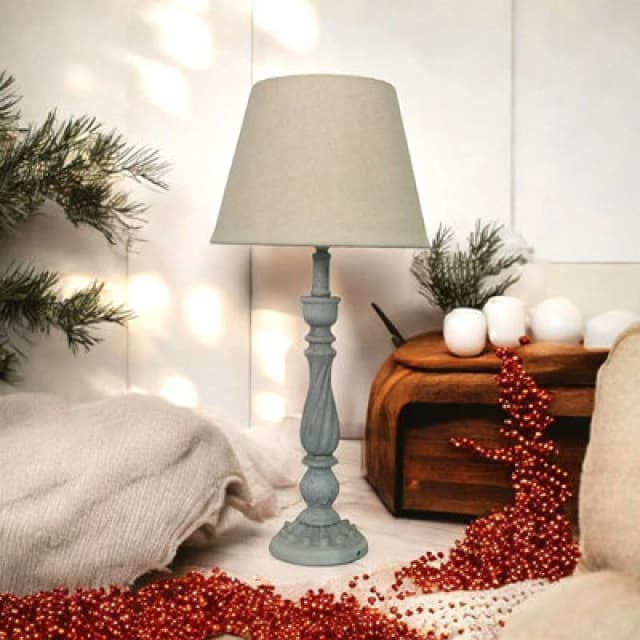 Lamp and Shade - L12 x W12 x H54cm MinsterStylishLivingLtd7121