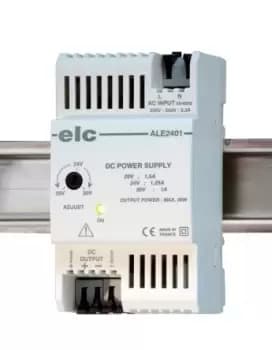 Elc Ale2401 Regulated Power Supply, Din Rail, 30W