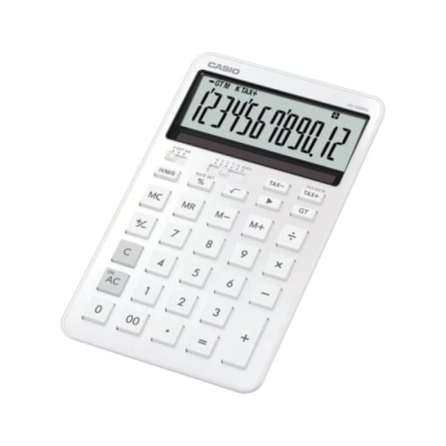 Casio JW-200DQ Stylish Medium Desk Calculator White JW-200DQ-WE-W-EP CS62141