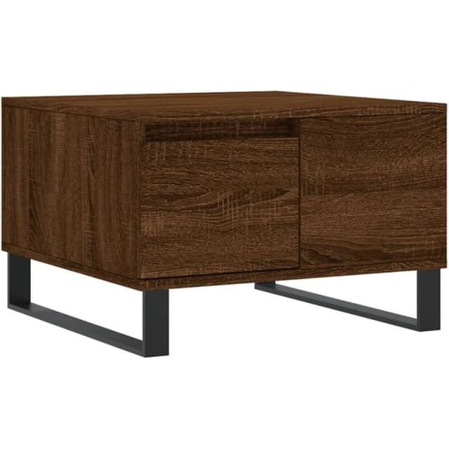 VIDAXL Coffee Table Brown Oak 55x55x36.5cm Engineered Wood Vidaxl 8720845872144