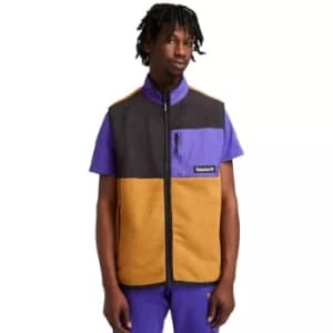 Timberland High-pile Fleece Gilet For Men In Yellow, Size L