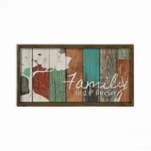 KZM700 Multicolor Decorative Framed MDF Painting