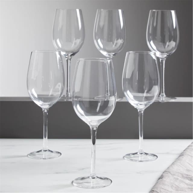 Homelife Pack of 6 Wine Glasses - Clear Clear One Size
