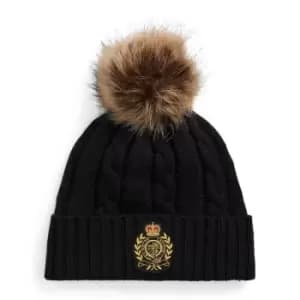 Lauren by Ralph Lauren Cable Beanie - Black