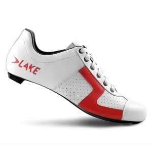 Lake CX1 Nylon Road Shoe White/Red 43