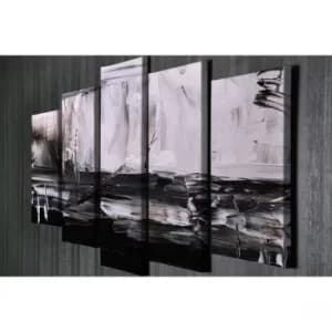 BC94 Multicolor Decorative Canvas Painting (5 Pieces)