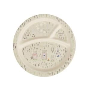 Sass & Belle Bear Camp Bamboo Kid's Plate