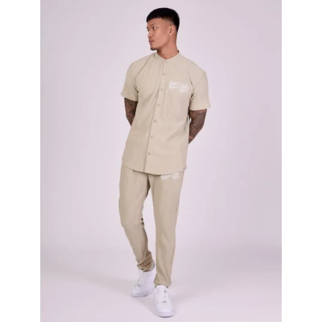 Project X Paris Short sleeve shirt with mao collar Project X Paris Vert Male S