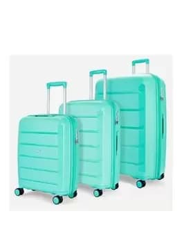 Rock Luggage Tulum NG62404 8 Wheel Turquoise Suitcase 3Pcs Set