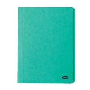 Elba Boston Foolscap Square Cut Folder Pressboard 300 Micron 32mm Green Pack of 50