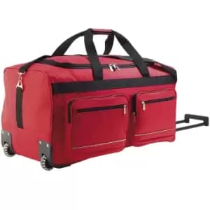 SOLS Voyager Rolling Travel Holdall Bag (One Size) (Red) - Red