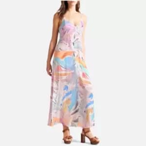 Ted Baker Lizybet Abstract Floral Print Crepe dress - UK 12