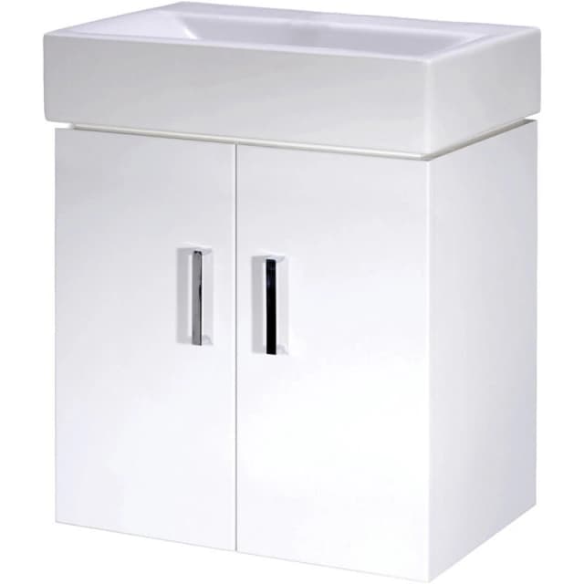 Mayford 3 Drawer 2 Door Wall Mounted Basin Gloss White