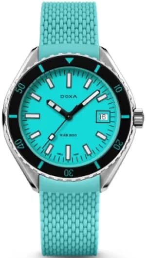 Doxa Watch Sub 200 Aquamarine Rubber