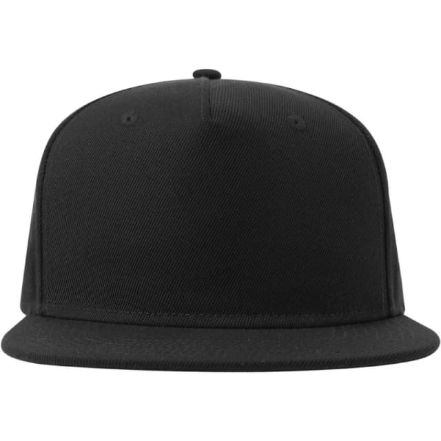 Atlantis Atlantis Men 5 Panel Snapback Baseball Cap in Black One Size Male 5063527240965