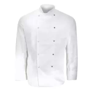 Dennys Mens Long Sleeve Chefs Jacket / Chefswear (Pack of 2) (2XL) (White)