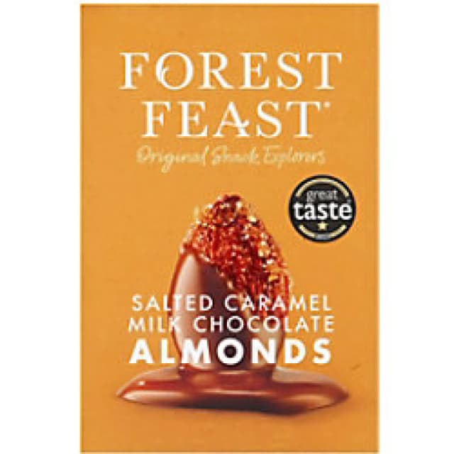 Forest Feast Salted Caramel Milk Chocolate Almonds Gift Cube 114001600