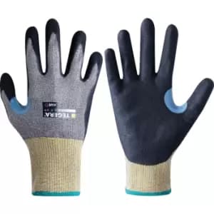 Ejendals Cut Resistant Gloves, PU Coated, Black/Yellow, Size 10