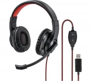 HAMA HS-USB400 Headset - Black