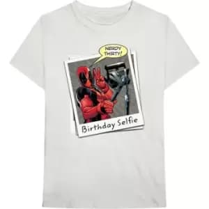 Marvel Comics - Deadpool Birthday Selfie Unisex XX-Large T-Shirt - Neutral