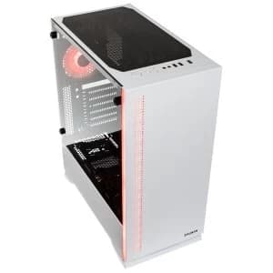 Zalman S5 RGB Mid-Tower Case - White Tempered Glass