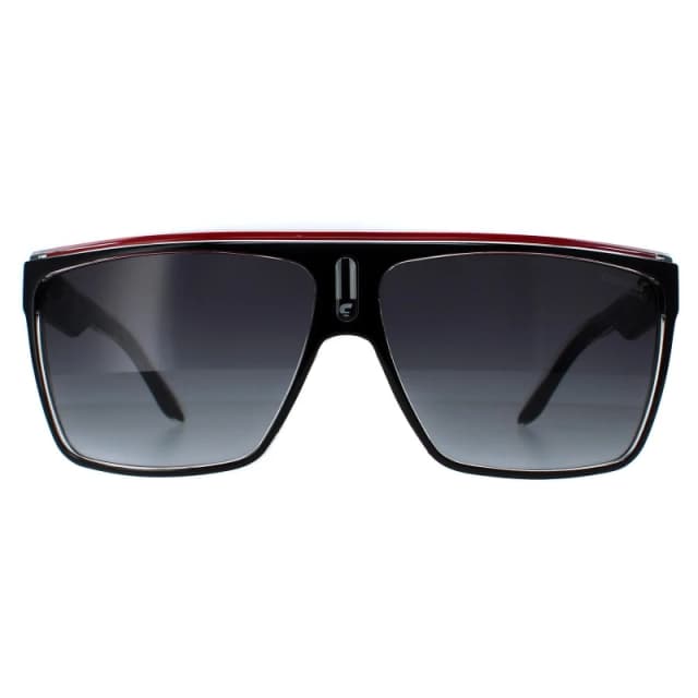 Carrera Shield Black Red Gold Dark Grey Gradient 22 Sunglasses Black unisex