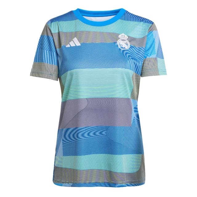 adidas Real Madrid Pre Match Shirt 2025 2026 Womens Blue female 8 (XS)