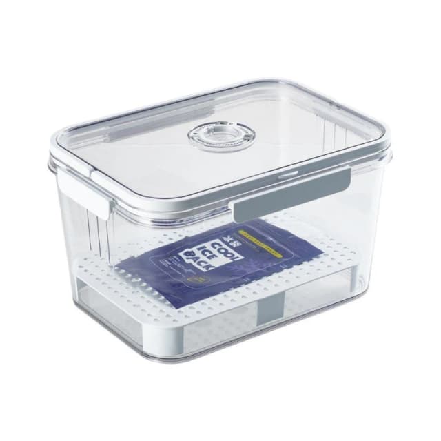 LIFE IDEAS 2pcs Airtight Food Storage Container with Date Dia White1 unisex 2x Large