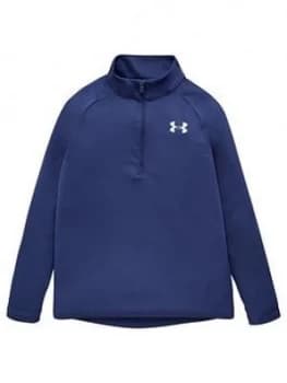Urban Armor Gear Boys Tech 2.0 1/2 Zip, Blue, Size 11-12 Years