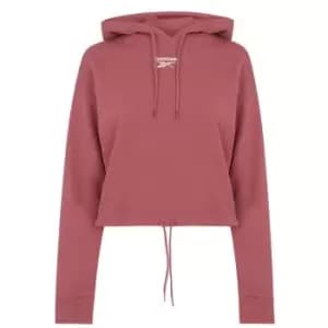 Reebok Cliffline Small Logo Hoodie Womens - Pink