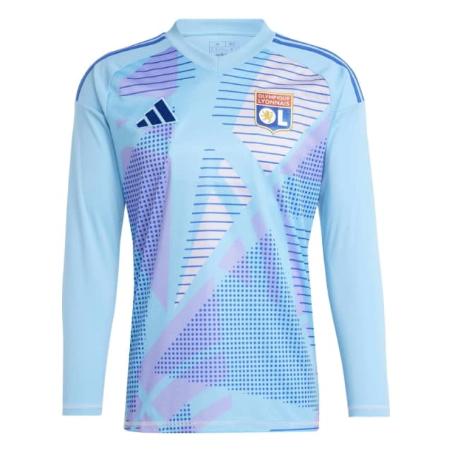 adidas Olympique Lyonnais 2024 Long Sleeve Goalkeeper Shirt Semi Blue Burst male S