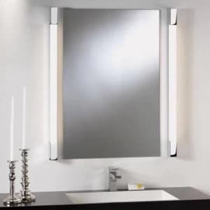 1 Light Bathroom Over Mirror Wall Light Polished Chrome IP44