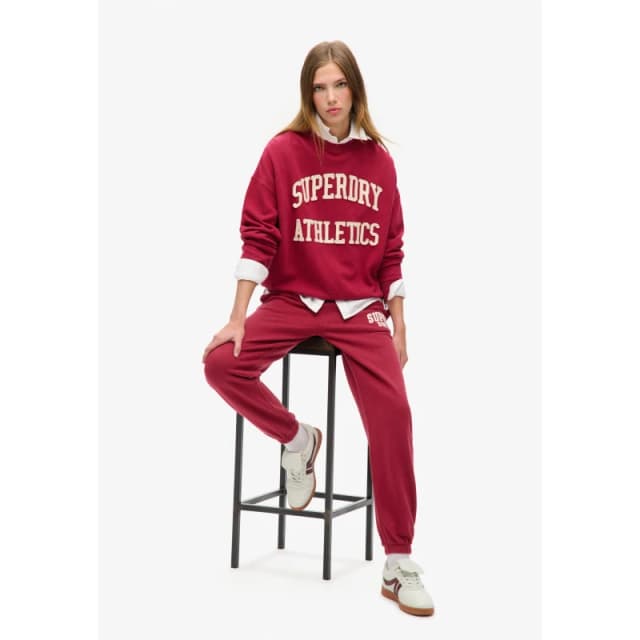 Superdry Athlete Jogging Bottoms - Red Red 8