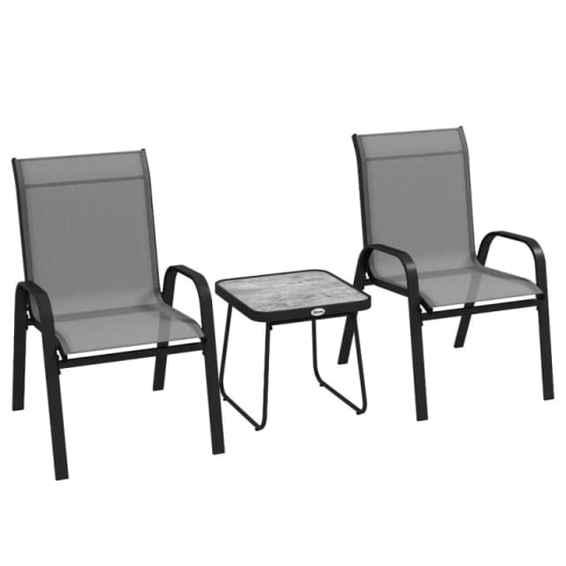 Outsunny 3 Pieces Outdoor Bistro Set - Outsunny 5056725518028