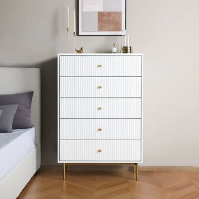 Devon - Large Chest Of Drawers - White