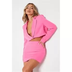 I Saw It First Premium Woven Mini Skirt Co-Ord - Pink