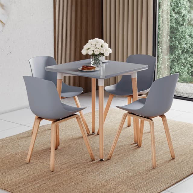 Lassic Vida Designs Batley 2 Seater Square Dining Table Grey unisex 2 Seater
