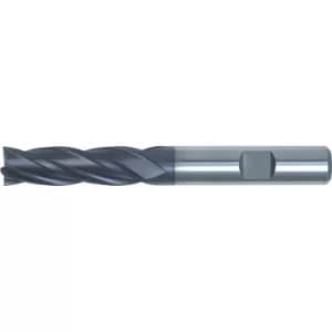 8MM HSS-Cobalt PM L/S Weldon High Helix End Mill TiAlN