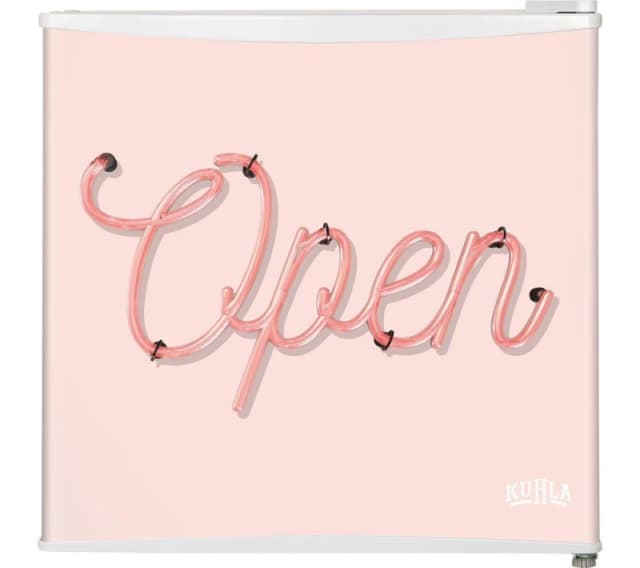 KUHLA KTTF0E6W-1025 Mini Fridge - Pink & White, Pink,White 5056233834719