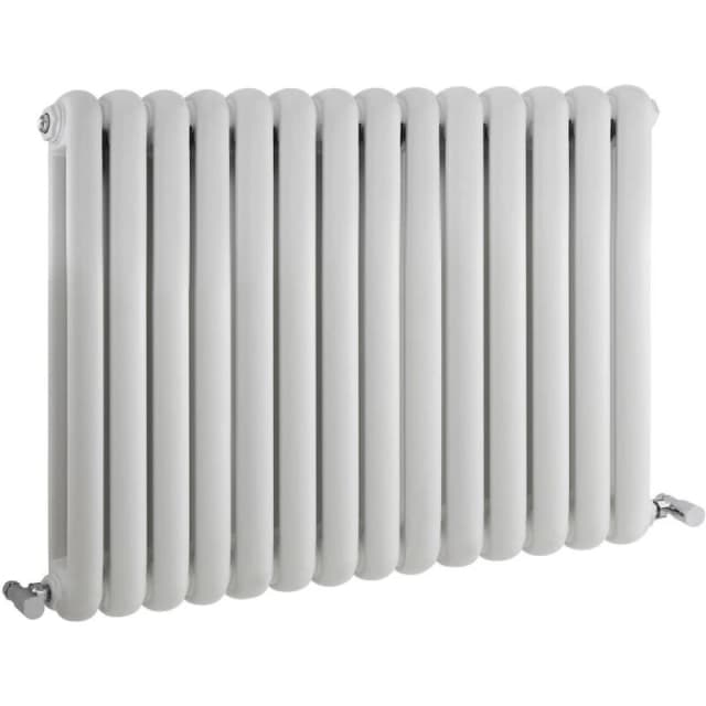HUDSON REED Hudson Reed - Salvia Double Designer Horizontal Radiator 635mm h 853mm w - White HSA004