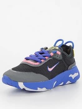 Nike Childrens React Live - Grey/Multi, Grey, Size 10